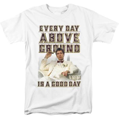 T-shirt Homme Scarface Hors Sol Taille L Blanc