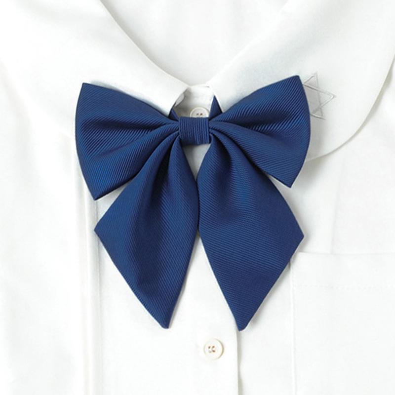 JK Solid Color Feather Bow Tie - Girls' Sailor Uniform Accessory