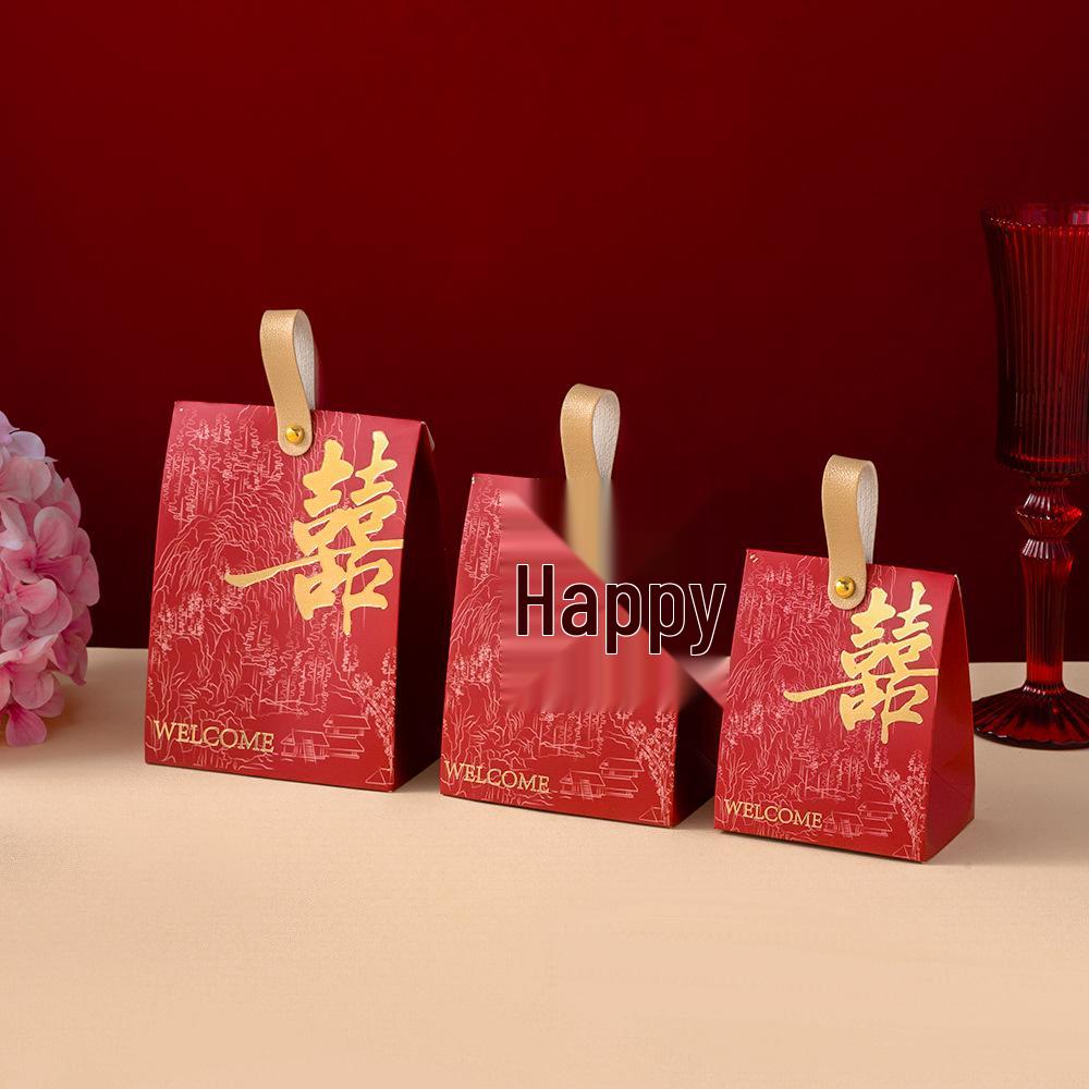 Exklusiv Kinesisk Bröllopskaramell/Gåva Handväska Låda