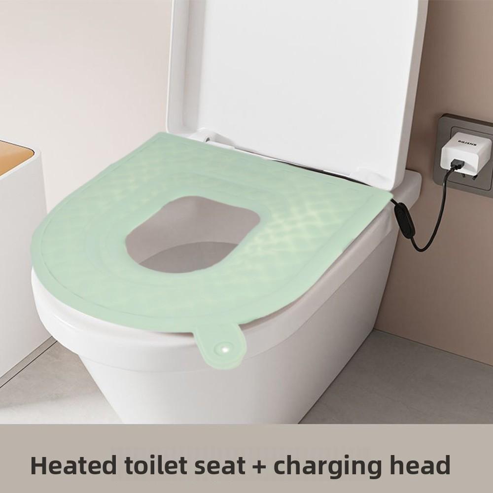 Beheizter Toilettensitz universal U-förmig intelligent konstante Temperatur Toilettensitz Sitz elektrische Heizung Silikon Toilettensitz Sitz
