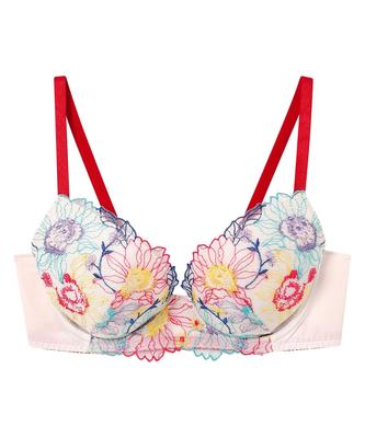 And Material Skin Wire Reduces Discomfort from Smooths the Back and Summer Bra BLH304 OC C70 [Amphi] Bra, Sweat-absorbing Quick-drying (cup Side,