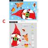 Christmas Stickers Santa Elk Snowman Pattern Glass Window Sticker Wall Decal for Home Christmas Decoration New Year Sticker