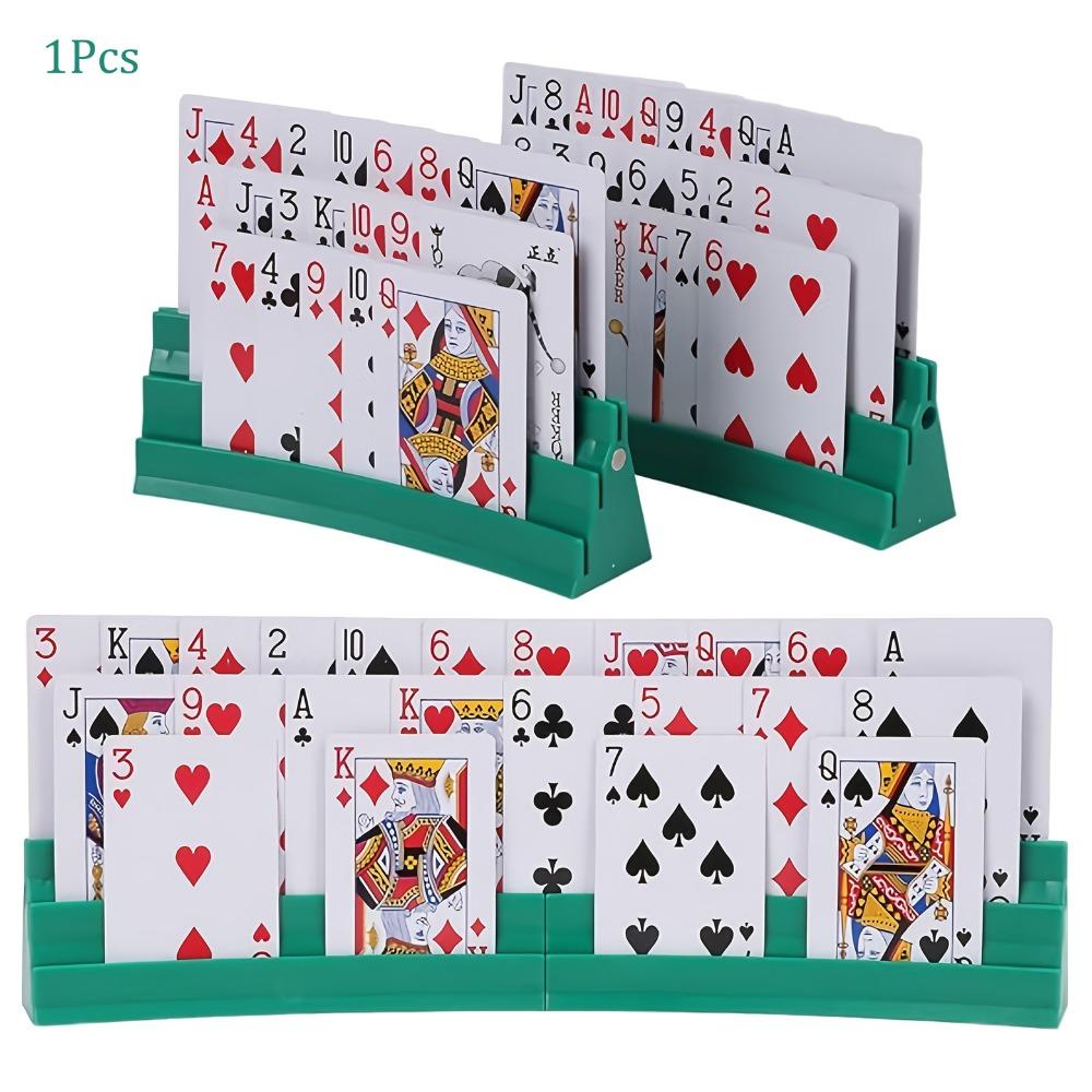 Three-Layer Playing Cards Holders Expandable Hands Free Card Holder Family Card Game Nights