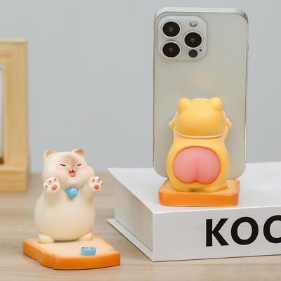 Cute Cat Phone Holder - Desktop Decoration & Stress Relief Gift for Girls