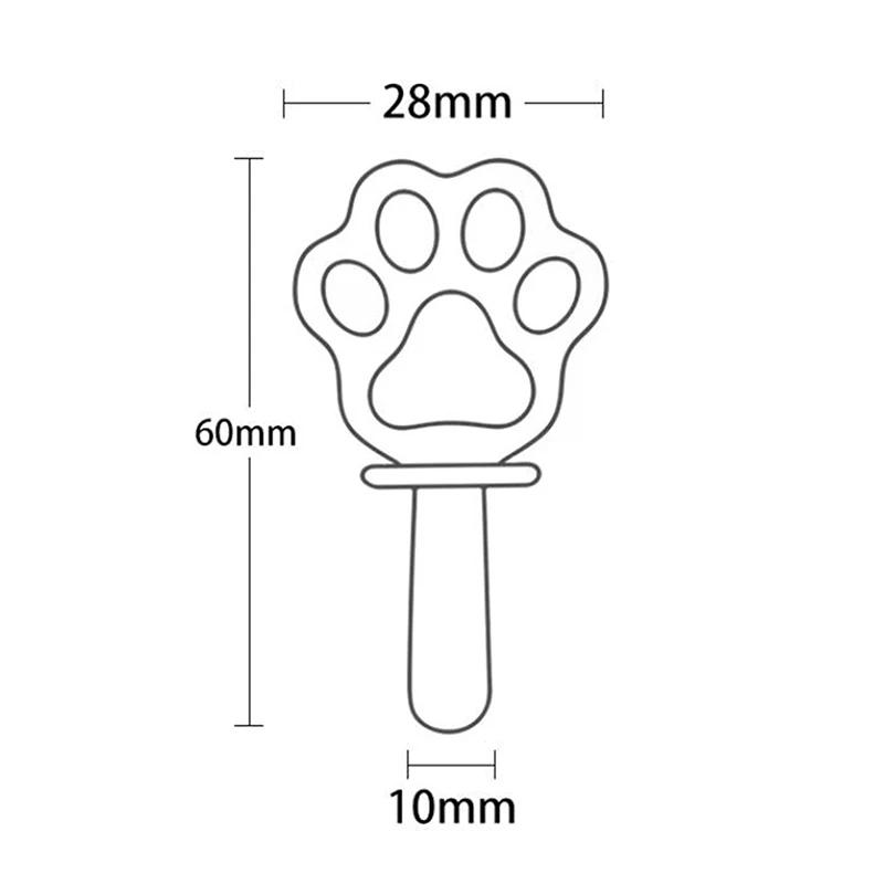 Cat Paw Shape Dental Aligner Chewies For Aligner Retainer Chewies Silicone Teeth Stick Bite Tooth Chew Aligner Dental