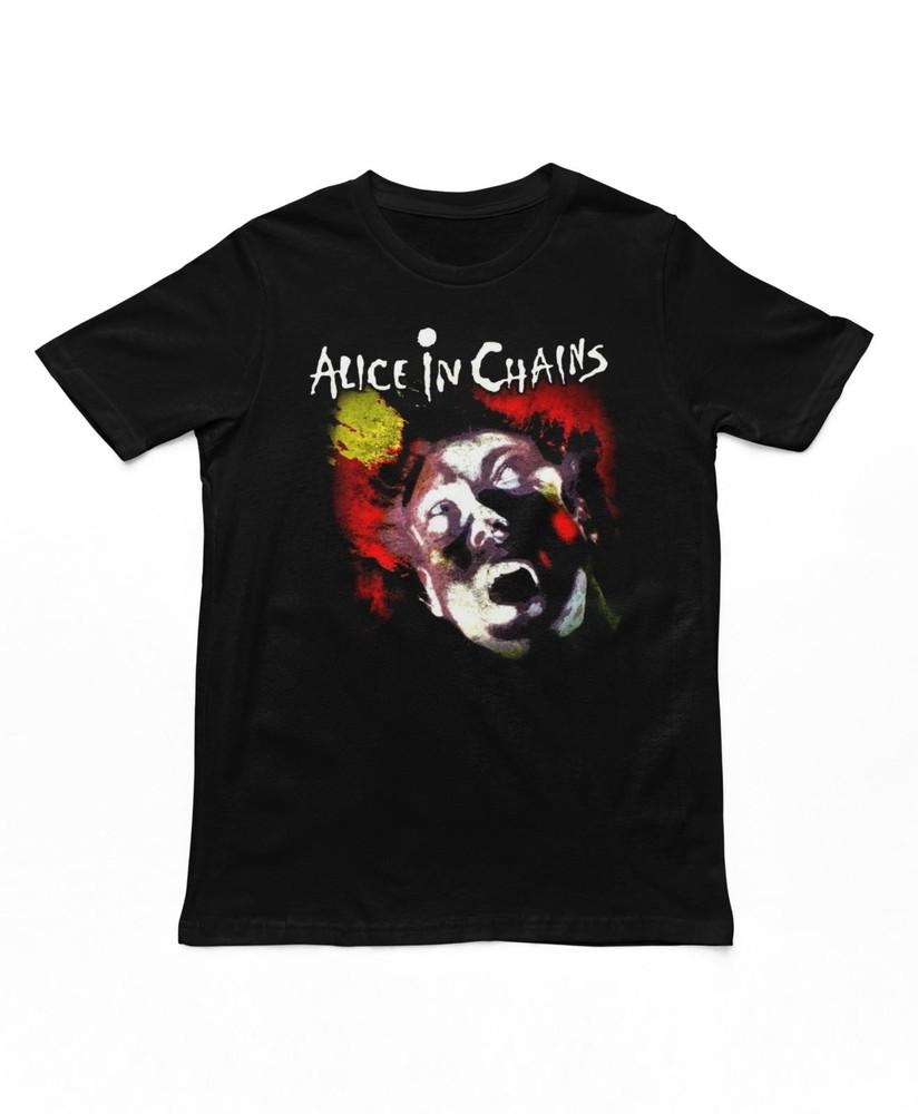 Alice in Chains Facebreaker Mens T Shirt Music Classic Concert Rock Band Black Unisex T-Shirt L