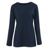 Shop Women Slab Spring TransiTion Round Neck Solid T shirT Dai Wsh 1001 Navy