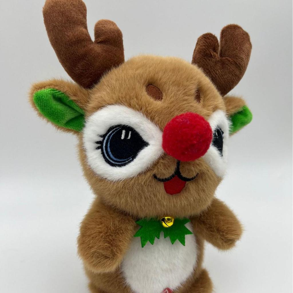 Musical Dancing Santa Claus & Reindeer Plush Toy - Christmas Gift