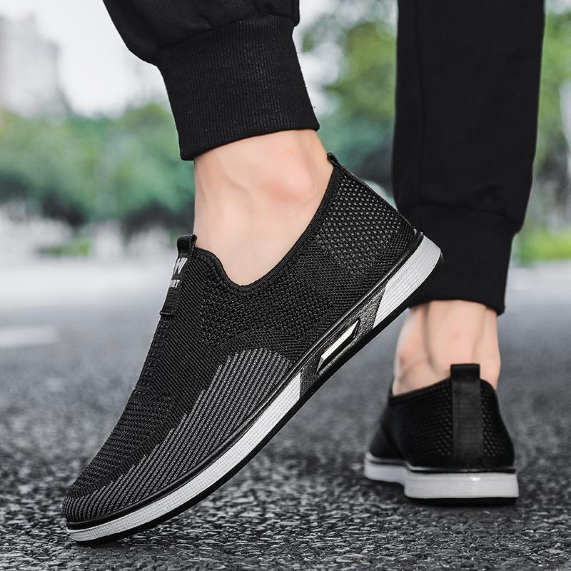 Fashion Summer Mesh Men Casual Shoes Breathable Sneakers Men Outdoor Walking Shoes Comfortable Slip On Mens Loafers Zapatillas Hombre 45