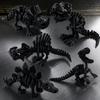 Unikalne Prezenty do Wystroju Domu 5 Szt. Ozdoba Szkieletu Dinozaura Drukowana 3D, Figurki Prehistoryczne z Ruchomymi Stawami, Kolekcjonerskie Stworzenia Realistyczne Artykulowane