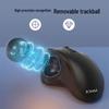 JOMAA Silent Rechargeable 2.4G Wireless Dual-Mode Trackball Mouse for Drawing & Office