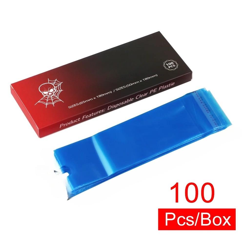 100 PCS Waterproof Tattoo Pen Protective Packaging Color Barrier Tattoo Film Machine Pen Protective Film Anti Fouling Film