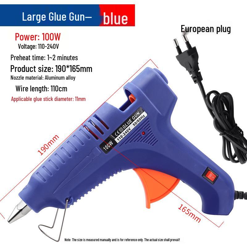 20W DIY Hot Melt Glue Gun for Household & Children's Crafts - Includes 11mm Glue Sticks