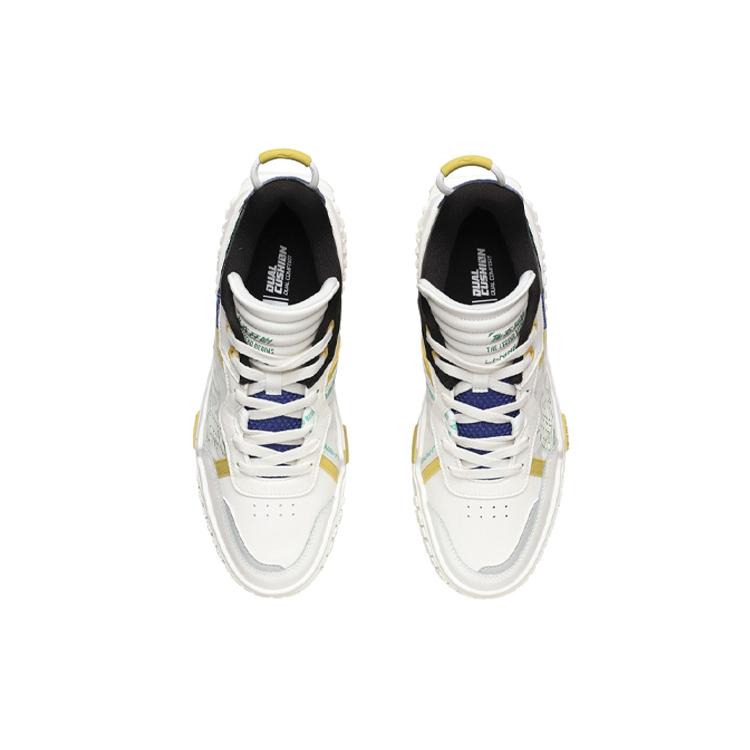 Li Ning 001 UNBLOCK Synthetic Leather, Leather Thermal Waterproof Coverage Low Top Skateboard Shoes Men's AGCR123-2