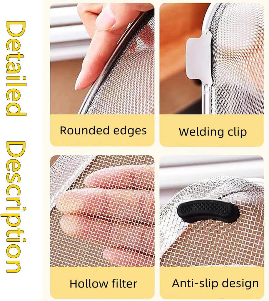 KitchenFood Catcher Strainer for Kitchen Waste Sink Triangle Tri-Holder Filter Sink Strainer Saddle Leftover Mesh Stainless Stee