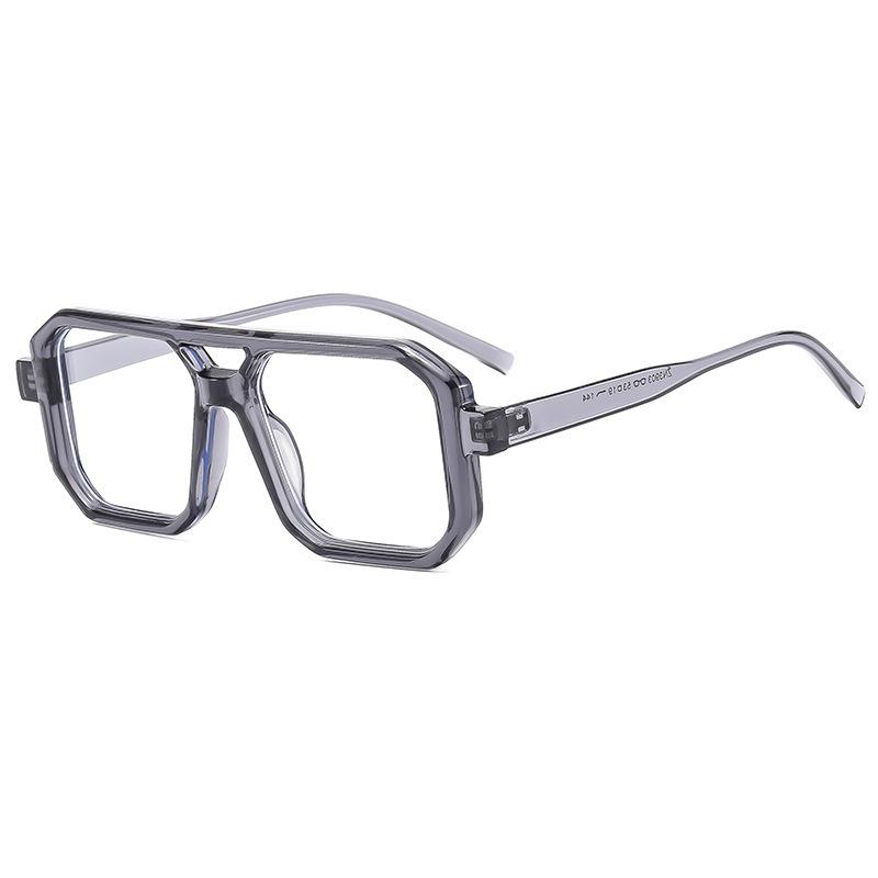 

New Women Men Square Sun Glasses Retro Polygon Sunglasses Female Vintage Fashion Double Beam Eyeglasses UV Protection Glasses 1PC