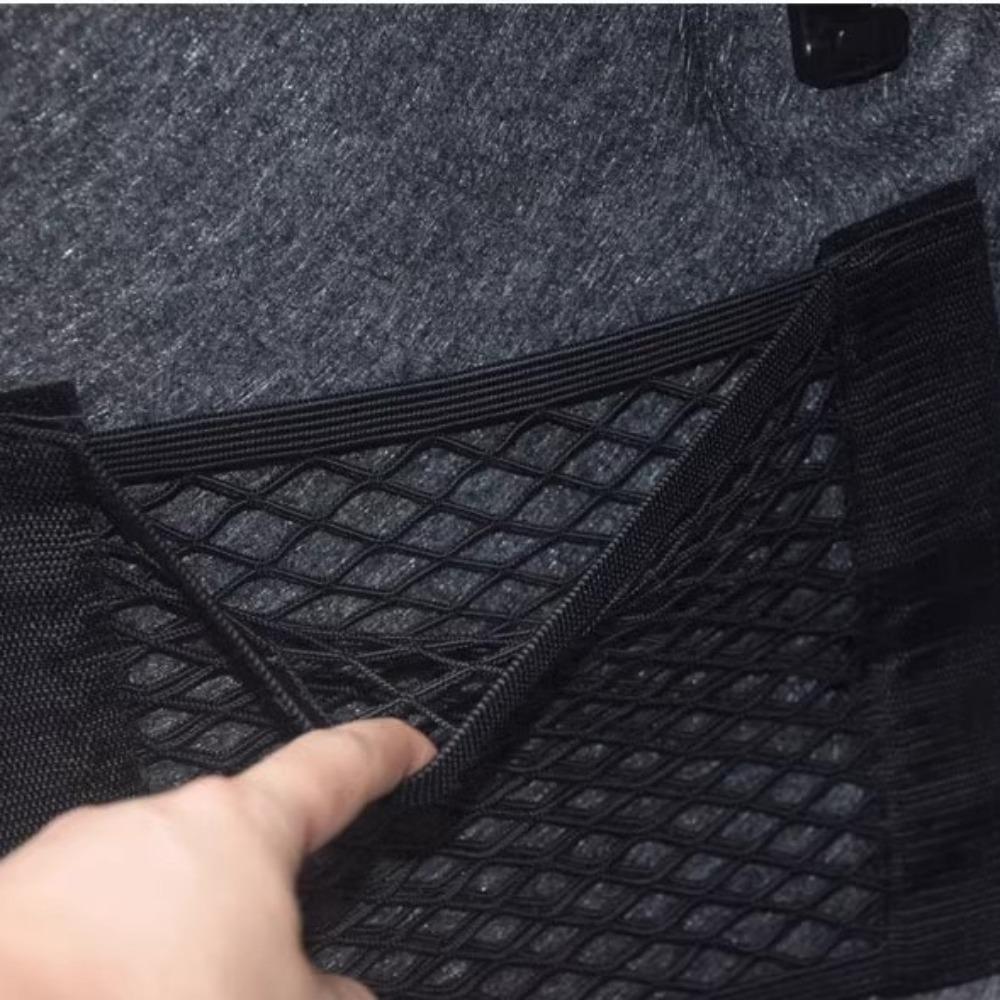 Stretchable Car Storage Net Elastic Seat Back Storage Bag New Car Trunk Storage Bag  Seat Back