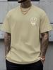 2026 Summer Bestselling Unisexs Pure Cotton Tshirt Street Casual Fashion Soft and Breathable Simple Smile Pattern Print