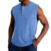 Men's Summer Solid Color Sports Buttons Vest Men's Sports Casual Vest