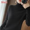 Womens Pure Cashmere Wool High Neck Knit Sweater Pullover Autumn Winter Ladies Turtleneck Pull Femme Warm Soft Casual