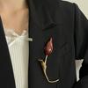 2026 Nouveau Design Européen et Américain Sens Fleur de Tulipe Broche en Métal Luxe Léger Tempérament Accessoires de Costume