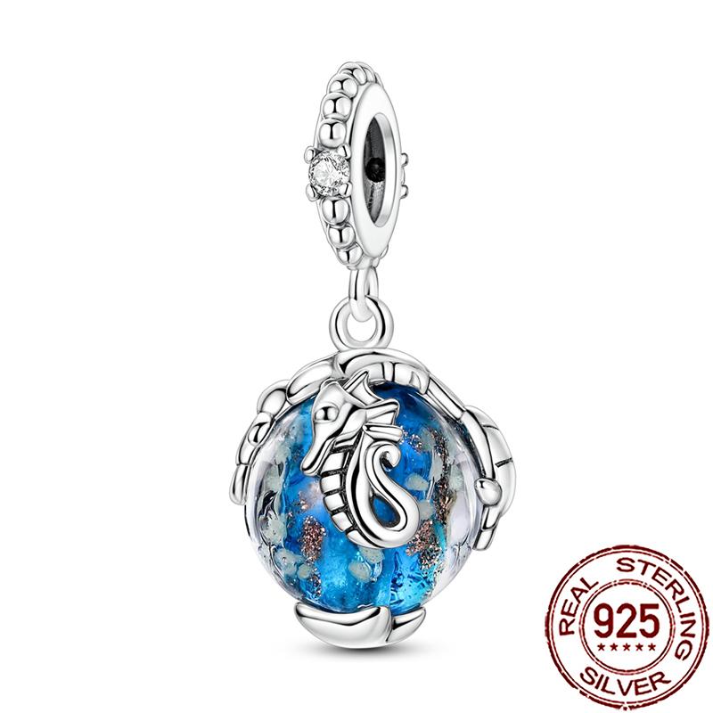 Uroki Oceanu Miedziana Rozgwiazda Muszla Ślimaka Ośmiornica Żółw Morski Ryba Koraliki Pasują do Bransoletki Naszyjnika Kobiety DIY Biżuteria