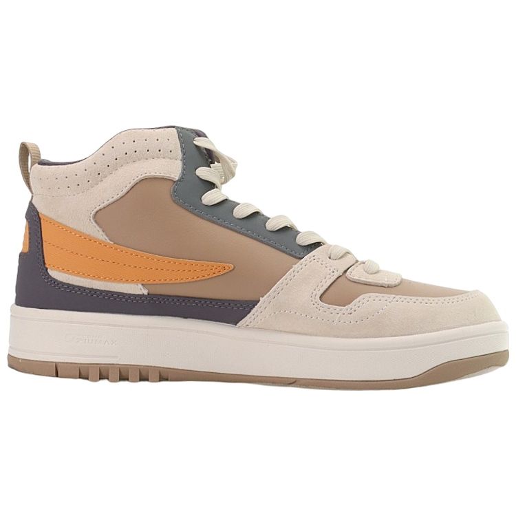 Fila Ventuno Fabric Synthetic Leather Mid-Top Sneakers Men Sneakers Natural-Brown F12M216205FNA