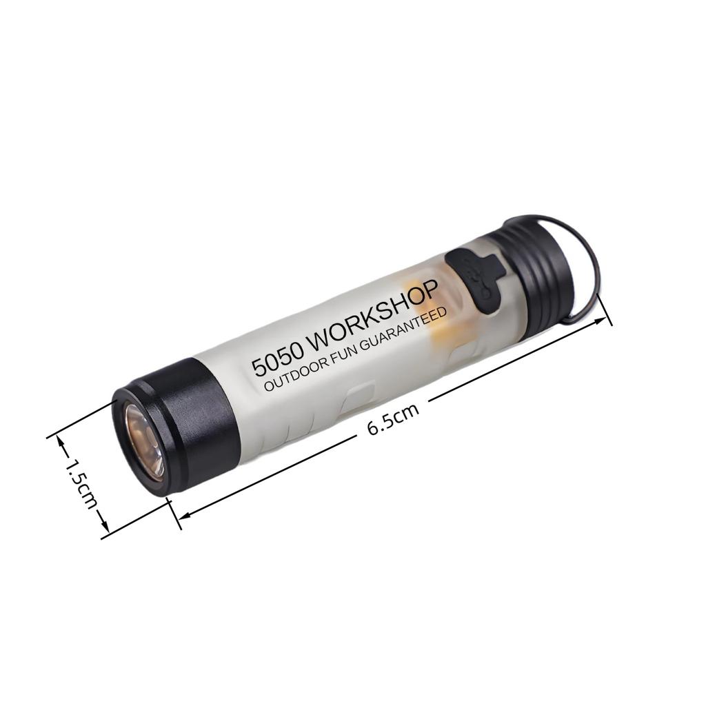 1Pc Pocket Mini Flashlight Outdoor Key Clip Cap Ambient Led Long Endurance Disaster Relief Emergency 5050 Small Light