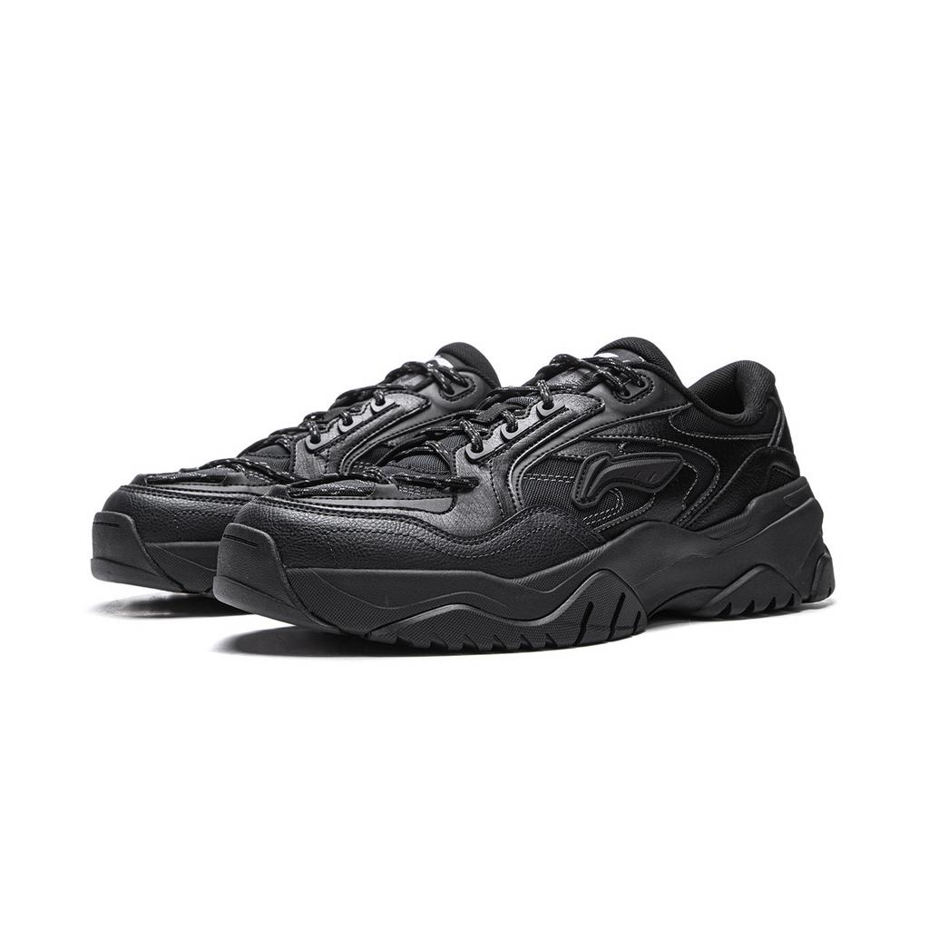 Li Ning Gravel Slip Resistant, Abrasion Resistant, Lightweight Low top Casual Shoes Men's Black AGCV335-3