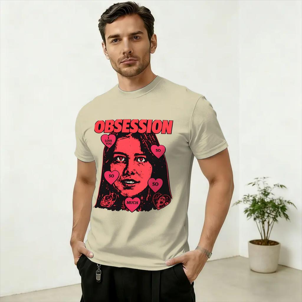 Obsession Movie 2026 T Shirt Unisex Pure Cotton Humorous TShirts Round Neck Tee Shirt Short Sleeve Clothing Adult