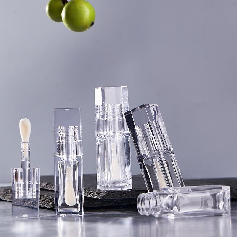 8ml Large Brush Lip Gloss Empty Tube, Refillable Lip Glaze Container, Cosmetic Split Packaging with Applicator