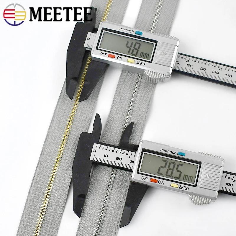 2/5Pcs 3# 40-70cm Open-end Metal Zippers for Sewing Jacket Coat Zipper Tapes Clothes Tent Zip Repair Kit DIY Garment Accessories