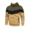 Felpa con cappuccio da uomo a blocchi di colore, casual, vestibilità larga, pullover con cappuccio
