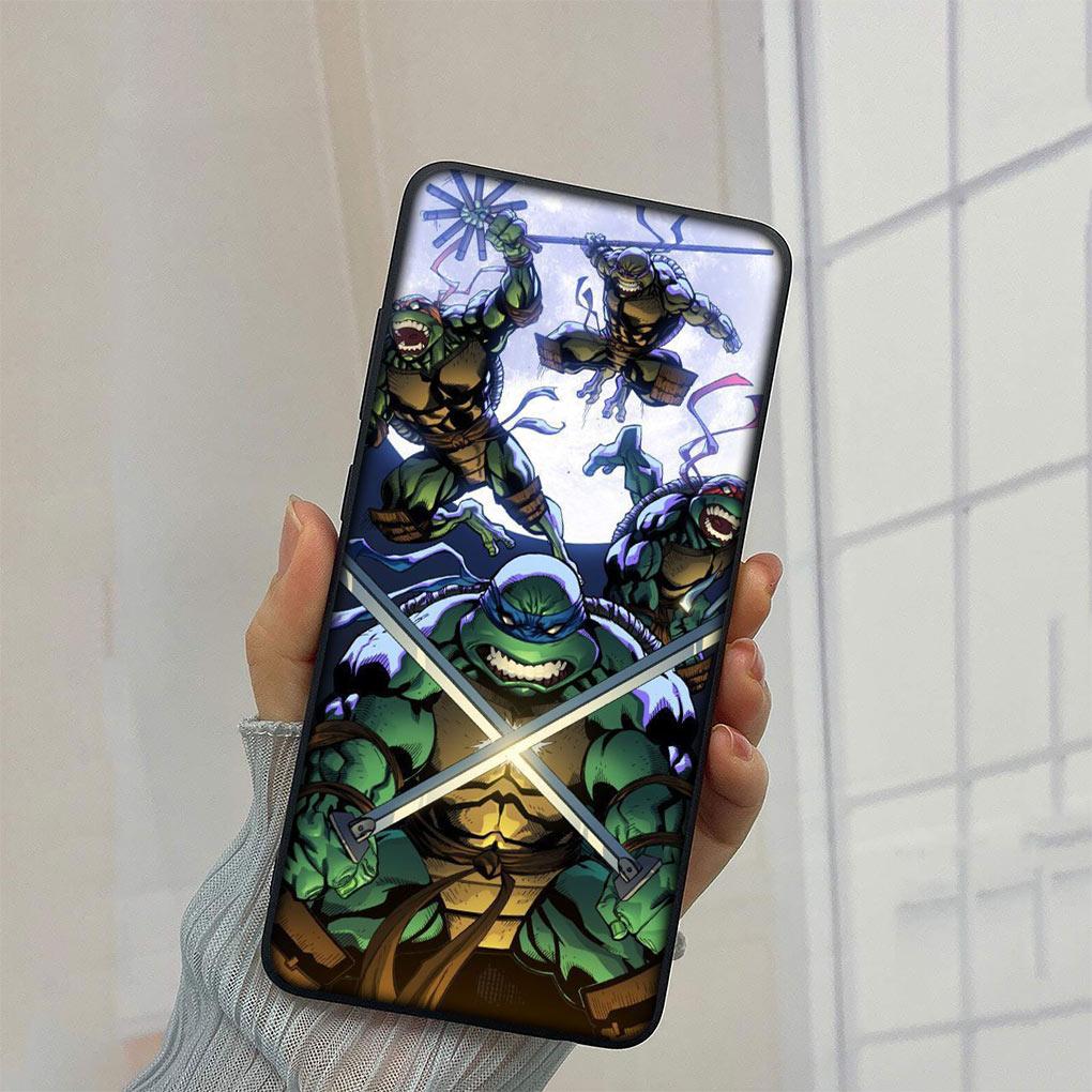 Anime N-Ninjas Cartoon T-Turtles Phone Cover Casing for Samsung Galaxy S23 S22 S21 S20 Fe Ultra S8 Plus M21 + Soft TPU Case