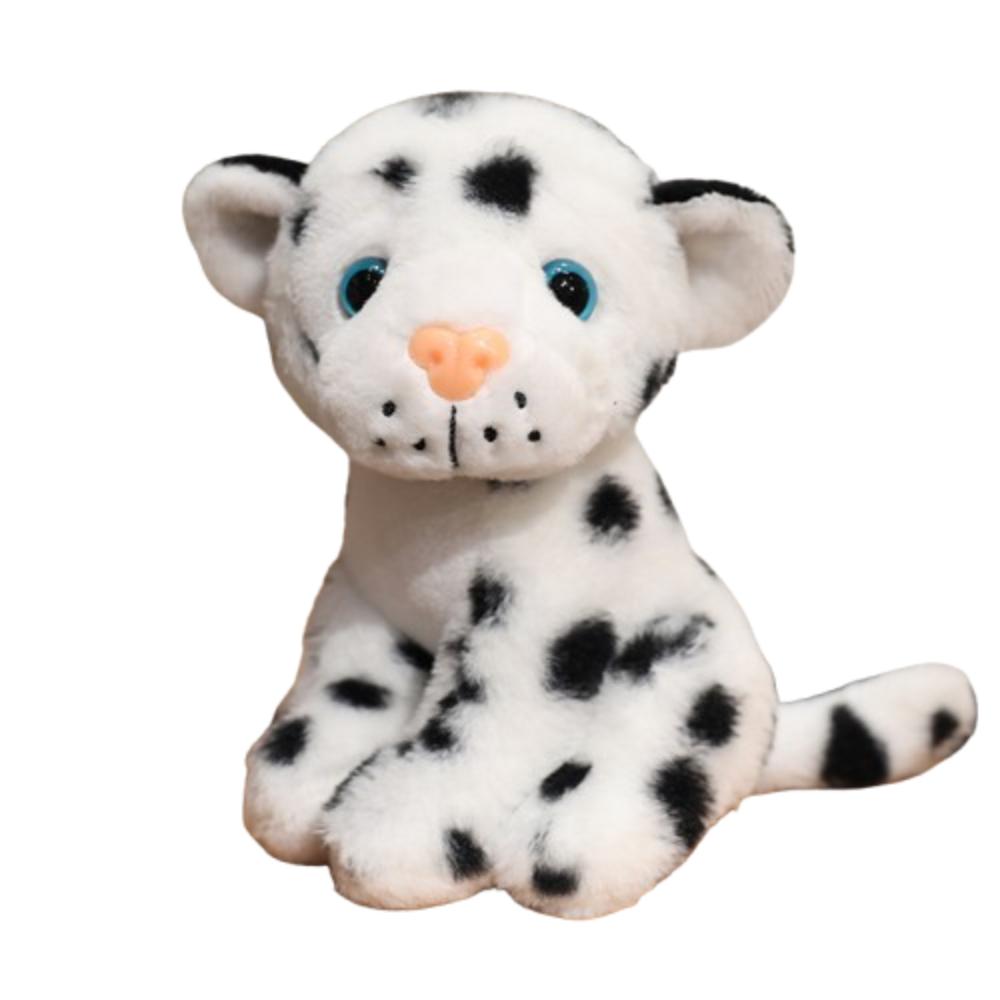 Sitting Lifelike Leopard Plush Doll Fluffy Animals Stuffed Toys  Children's Day