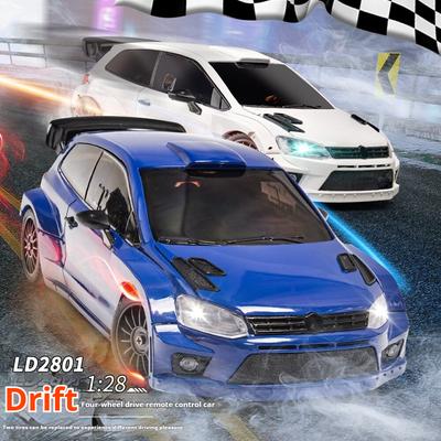 Naujas visos skalės 4WD RC Drift Car 1:28 lenktyniniai automobiliai 2,4 g radijo valdymas 4WD didelės spartos motorinių transporto priemonių modeliai automobiliai žaislai vaikams Dovanos