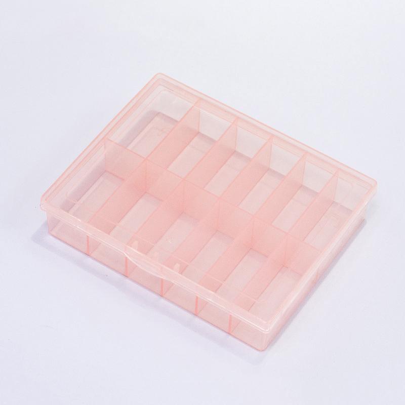 12 Grids Transparent Empty Nail Foils Storage Box Plastic Jewelry Beads Gems  False Nail Art Tips Box Case Organizer