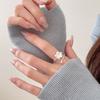 Elegant Frosted Texture Floral Bloom Adjustable Rings For Women Girl Fashion New Jewelry Gift Party Wedding anillos