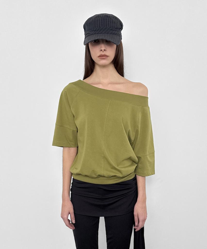 Saendeulig Multi-Neck Tee_Olive