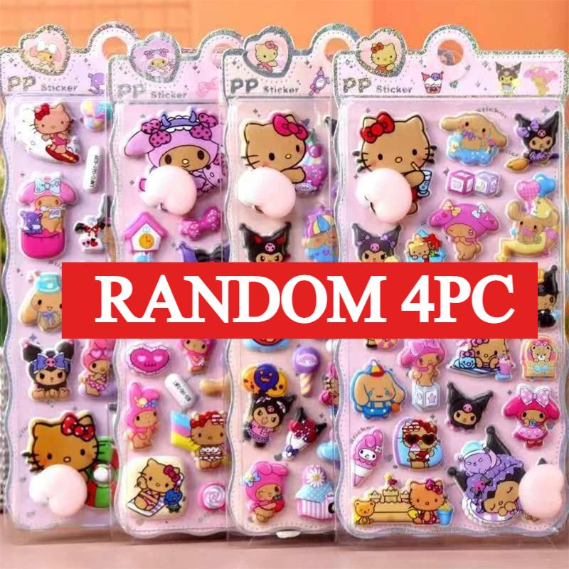 Kawaii Crayon Shin-chan Happy Buttocks Stickers for Phone Case Laptop Stationery CuteSoft Pinched Decompression Sticker Toy Gift