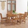 VidaXL 7-Piece Garden Dining Set 160 X 80 Cm Solid Teak Wood 3059938