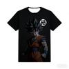 Anime Dragon Ball T-shirt Mans Goku Short Sleeve Super Saiyan Kakarot Vegeta Casual Streetwear Boys Clothes