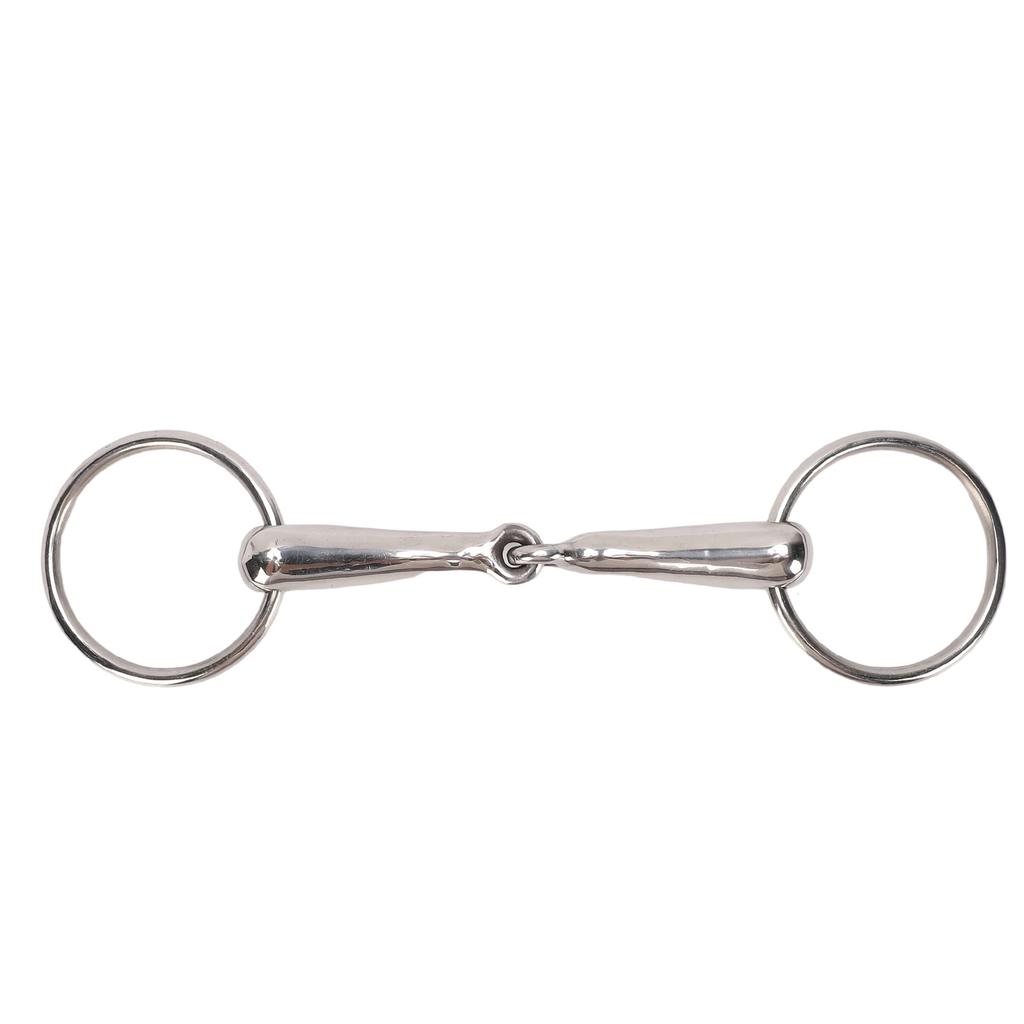 Horse Bit 290mm Length Bite Prevention Stainless Steel Horse Snaffle Bit for Farm