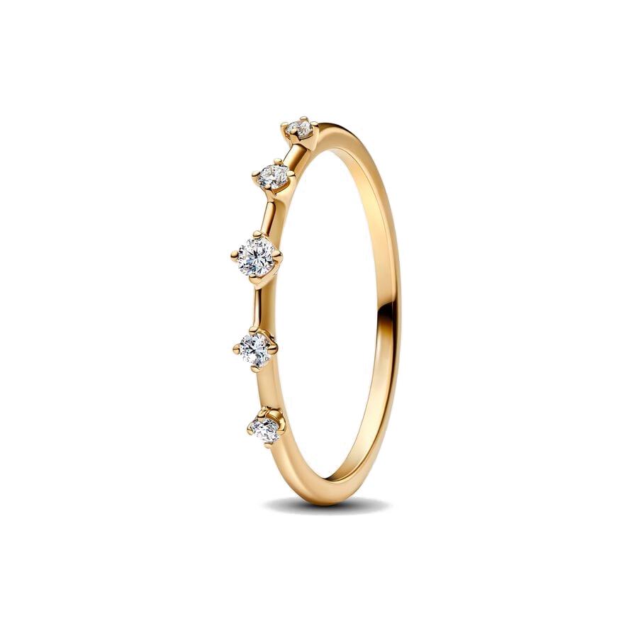 Hot Sale 925 Silver Trinkets Rings Zircon Quadrate Double Heart for Women Original Silver 925 Valentine's Day Ring Jewelry Gift