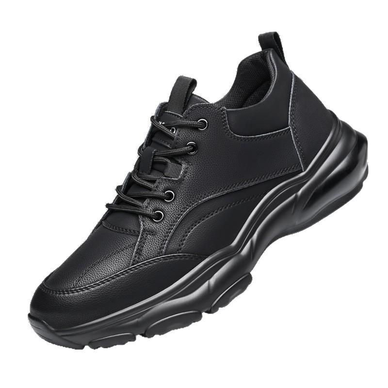 2025 autumn and winter cotton shoes versatile leather shoes men's sports and leisure shoes platform trend shoes