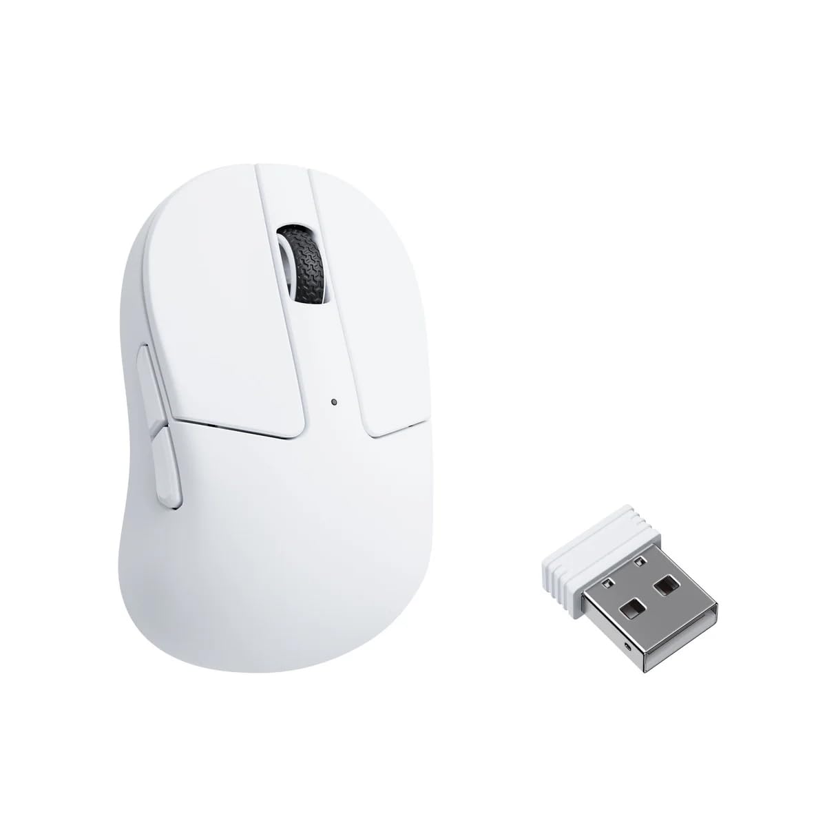 

Keychron M4 Wireless and Compact Ergonomic Customizable via Browser Polling Mouse, Ultra-Lightweight (35g), 2.4GHz/Bluetooth Compatible, Design, білий