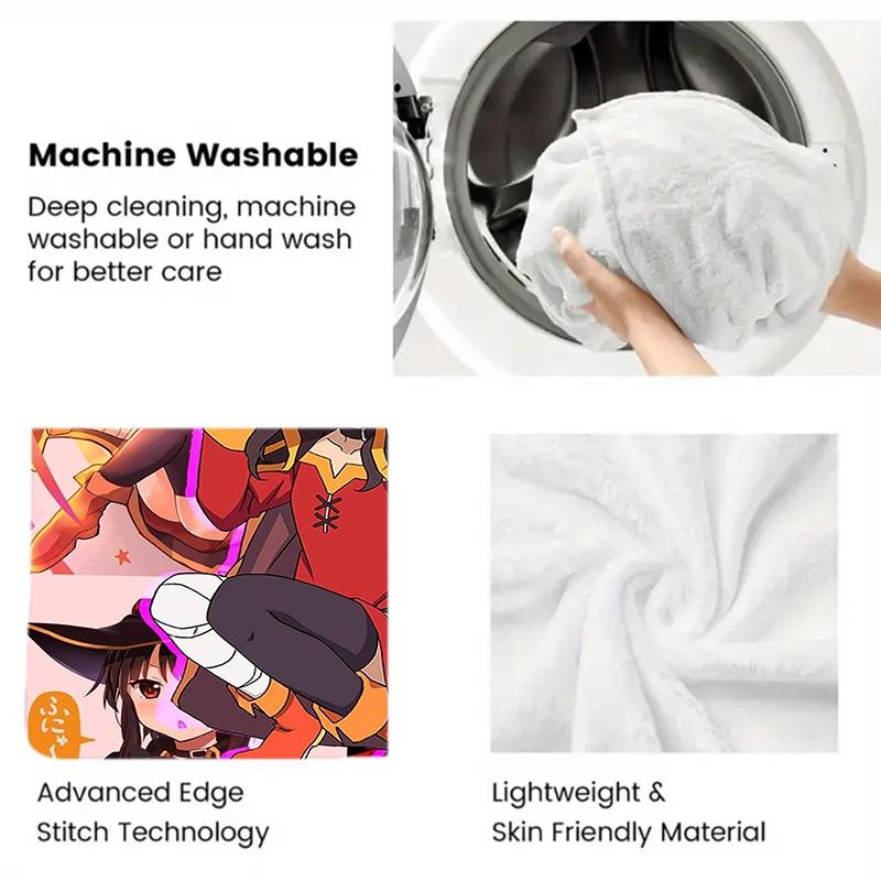 Megumin 2D Flat Pattern Flannel Blanket High Quality All Seasons Warmth and Comfort Perfect for Christmas Gifts.MMT0918532