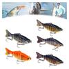 Swim Baits For Bass Fishing Robotic Fishing Lure 5X Robotic Seven Joint Gear Baits Hooks For Catfish Bass Saltwater Lake River