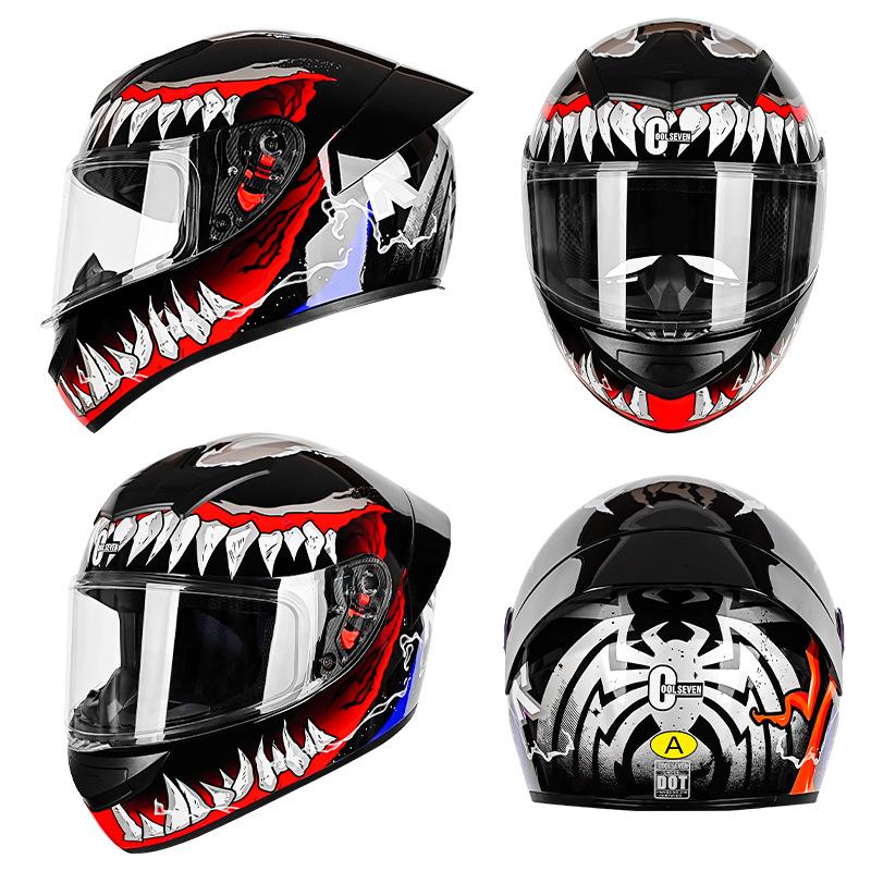 Motorcycle helmet winter riding men's and women's locomotive full helmet winter electric motorcycle helmet