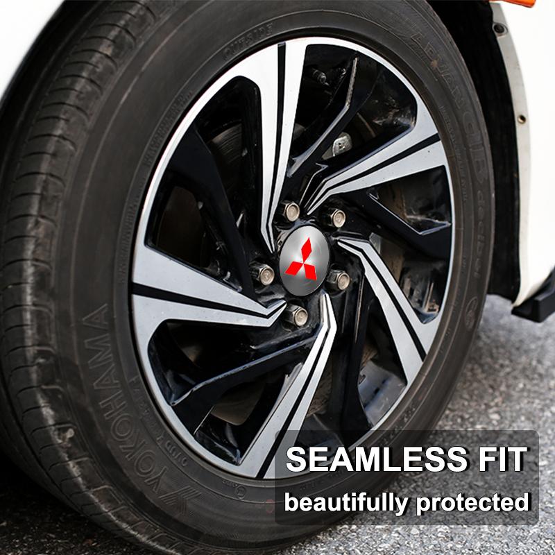 56mm Car Tyre Wheel Center Hub Cap Badge Sticker Car Accessories For Mitsubishi Pajero Outlander XL Montero Lancer Triton L200 Galant